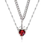 Collares Espada Corazón pareja