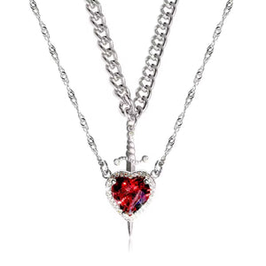 Collares Espada Corazón pareja