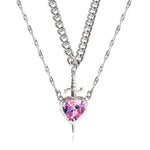 Collares Espada Corazón pareja