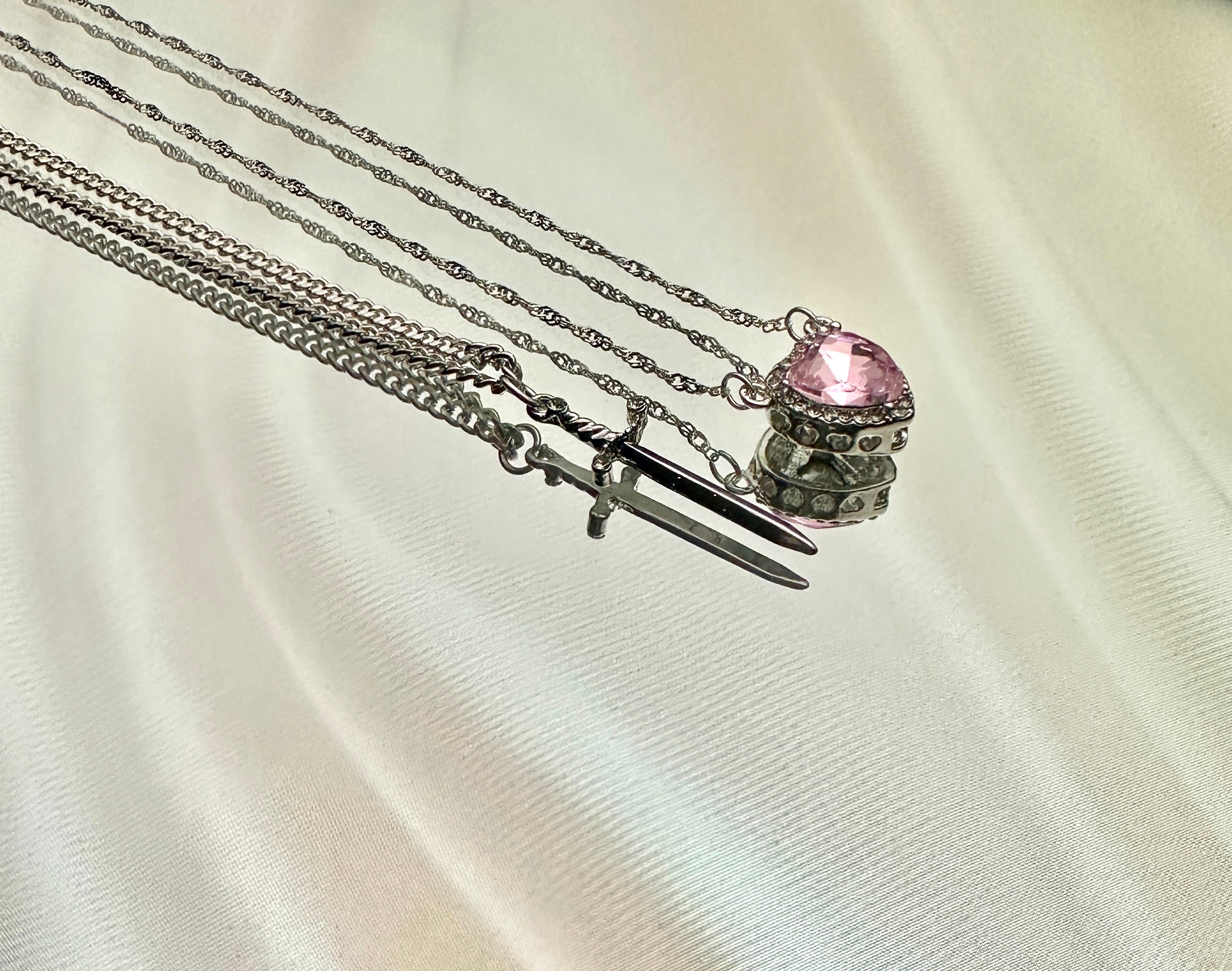 Collares Espada Corazón pareja